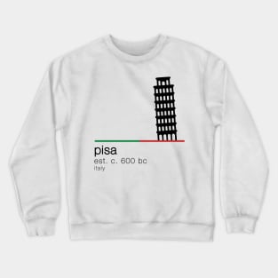 Leaning Tower of Pisa Crewneck Sweatshirt